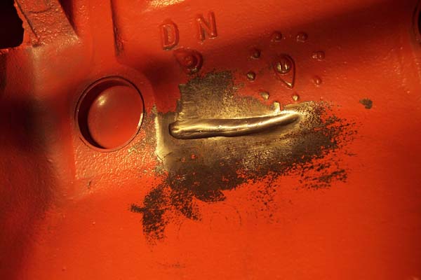 Chrysler 440 with crack in water jacket