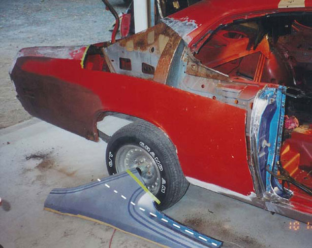 door jamb and sail panel