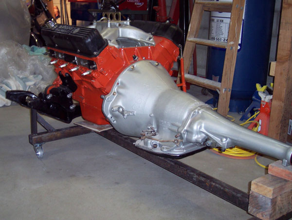 engine on dolly rear