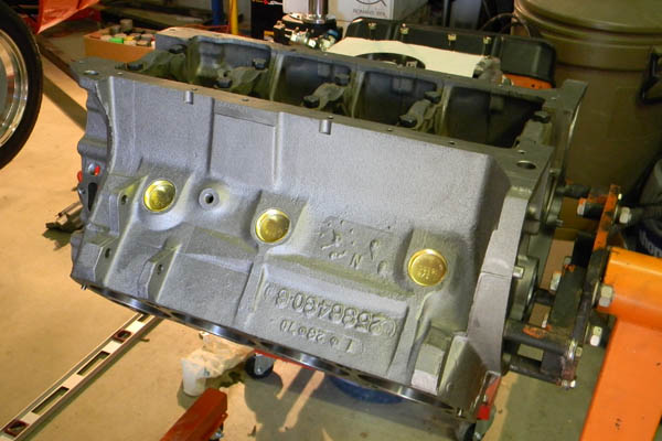 Freshly machined 440 engine block - bottom