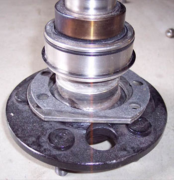 green bearing on axle
