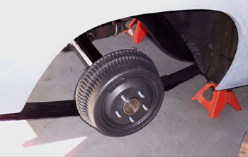 narrowed rear installed