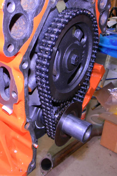 Double row timing chain on Chrysler 440